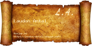 Laudon Antal névjegykártya